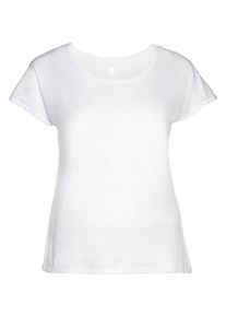 sheego Casual, Damen sheego Basic Oversize-Shirt, Weiß