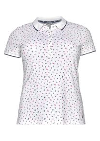 Tom Tailor, Damen Polo Team Poloshirt, Weiß