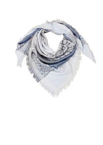 s.Oliver RED LABEL, Damen Halstuch, Rauchblau / Azur / Naturweiß