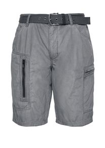 s.Oliver RED LABEL, Herren Shorts 'Plek Loose', Dunkelgrau