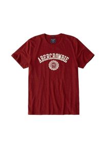 Abercrombie & Fitch Abercrombie & Fitch, Herren Shirt 'HOLIDAY', Rot