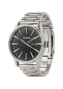 Nixon, Herren Armbanduhr 'Sentry SS' (Ziffernblatt 39mm), Schwarz / Silber