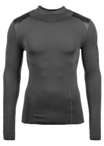 Under Armour, Herren Shirt 'Perpetual Superbase Mock', Dunkelgrau / Schwarz