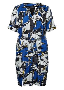 JUNAROSE, Damen Kleid, Blau / Weiß