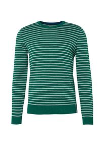 Tom Tailor, Herren Sweatshirt, Tanne / Wei&szlig;
