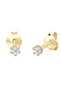 Diamore, Damen Ohrringe, Gold / Weiß