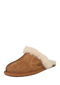 UGG Australia UGG, Damen Hausschuhe 'Scuffette', Cognac / Weiß