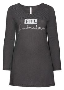 SheeGOTit, Damen Longshirt, Schwarz / Wei&szlig;