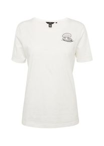 Tom Tailor, Damen T-Shirt 'Naomi Campbell', Schwarz / Wei&szlig;