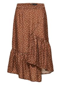 Selected Femme, Damen Rock, Braun / Weiß