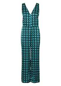 Pieces, Damen Jumpsuit, Navy / Jade / Wei&szlig;