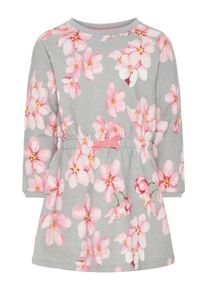 name it, Mädchen Kleid 'Nmftata', Graumeliert / Rosa