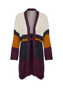 Jacqueline de Yong, Damen Strickjacke 'JDYCORDELIA', Beige / Zitronengelb / Beere / Schwarzmeliert
