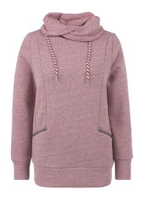 Q/S Designed By, Damen Meliertes Sweatshirt mit Turtleneck, Rotmeliert