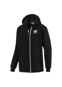 Puma, Herren Kapuzenjacke 'Rebel Block', Schwarz / Weiß