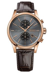 BOSS, Herren BOSS Chronograph »JET, 1513281«, Braun / Rosegold