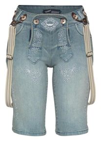 Arizona, Damen Jeansbermudas im 'Bavaria Look', Blue Denim