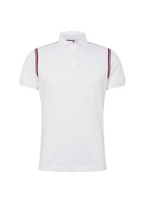 Tommy Hilfiger, Herren Polo 'TOMMY TAPE SLIM POLO', Weiß