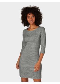 Tom Tailor, Damen Kleider & Jumpsuits Kleid aus Jacquard, Grau