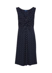 Tom Tailor, Damen Kleid, Dunkelblau / Weiß