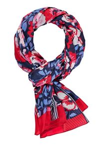 Gerry Weber, Damen Schal, Navy / Royalblau / Cranberry / Weiß
