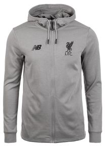 New Balance, Herren Kapuzenjacke 'FC Liverpool', Graumeliert