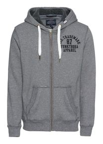 Funky Buddha, Herren Sweatjacke 'SWEATSHIRTS', Anthrazit