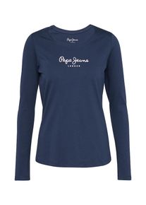Pepe Jeans, Damen Langarmshirt 'NEW VIRGINIA L/S', Blau