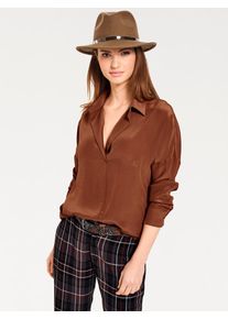Heine, Damen Bluse, Rostbraun