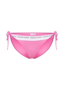 Calvin Klein Swimwear, Damen Bikinihose 'STRING SIDE TIE', Pink / Weiß