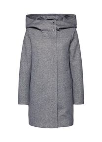 Only, Damen Mantel 'onlMADDIE LIGHT HOODED LONG COAT CC OTW', Hellgrau