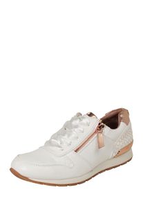 Tom Tailor, Damen Sneaker mit Zipper, Bronze / Wei&szlig;