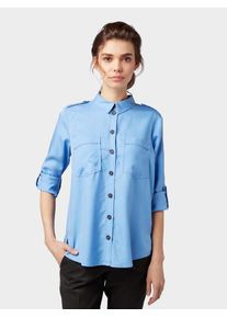 Tom Tailor, Damen Hemdbluse, Rauchblau