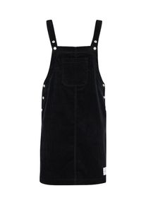 Calvin Klein Jeans, Damen Latzkleid 'CURDUROY PINAFORE', Schwarz