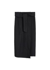 Mango, Damen Rock 'Knot', Schwarz / Silber