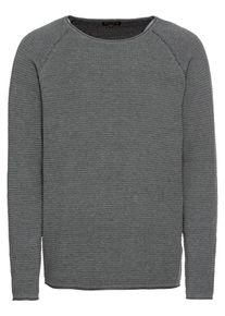 Review, Herren Pullover 'CN 2TONE', Graumeliert
