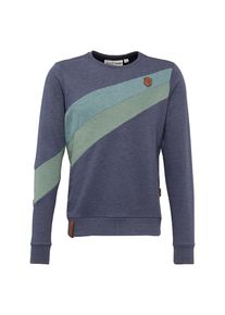 Naketano, Herren Sweatshirt 'Verdammte Order 66', Royalblau / Hellblau / Hellgr&uuml;n