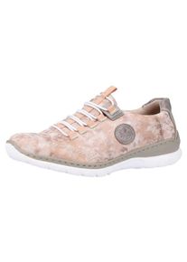 Rieker, Damen Halbschuhe, Rauchgrau / Rosa