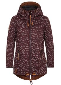 Naketano, Damen Jacke 'Reitsport Forever', Braun / Beere / Weiß