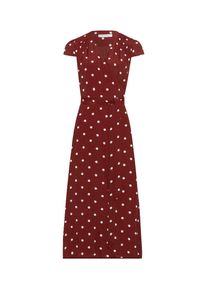 IVY & OAK IVY & OAK, Damen Dress 'Polka Dot Wrap', Rostrot / Weiß