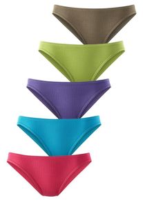 Petite Fleur, Damen Pikee-Slips, T&uuml;rkis / Dunkellila / Rot