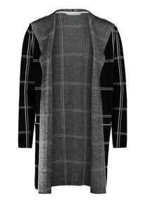 BETTY & CO Betty & Co, Damen Cardigan, Graumeliert / Schwarz / Wei&szlig;