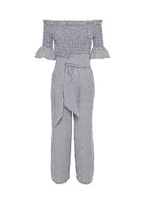 EDITED, Damen Jumpsuit 'Janna', Schwarz / Wei&szlig;