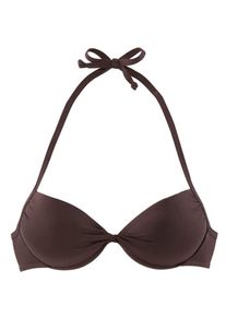 Lascana, Damen Push-up-Top, Dunkelbraun