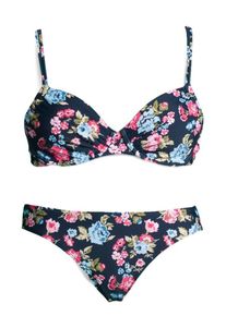 s.Oliver RED LABEL, Damen Bügel-Bikini, Nachtblau / Mischfarben