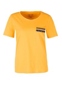 s.Oliver RED LABEL, Damen T-Shirt, Blau / Braun / Gelb