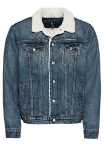 GAP, Herren Jeansjacke 'SHERPA LINED MEDIUM DENIM JKT', Blue Denim