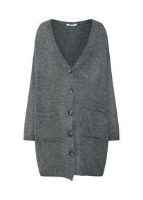 NA-KD, Damen Strickjacke 'oversized knitted cardigan', Grau
