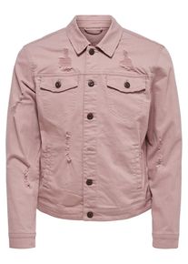 Only & Sons Only & Sons, Herren Farbige Jeansjacke, Altrosa