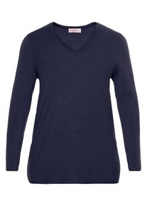 sheego Casual, Damen Pullover, Marine